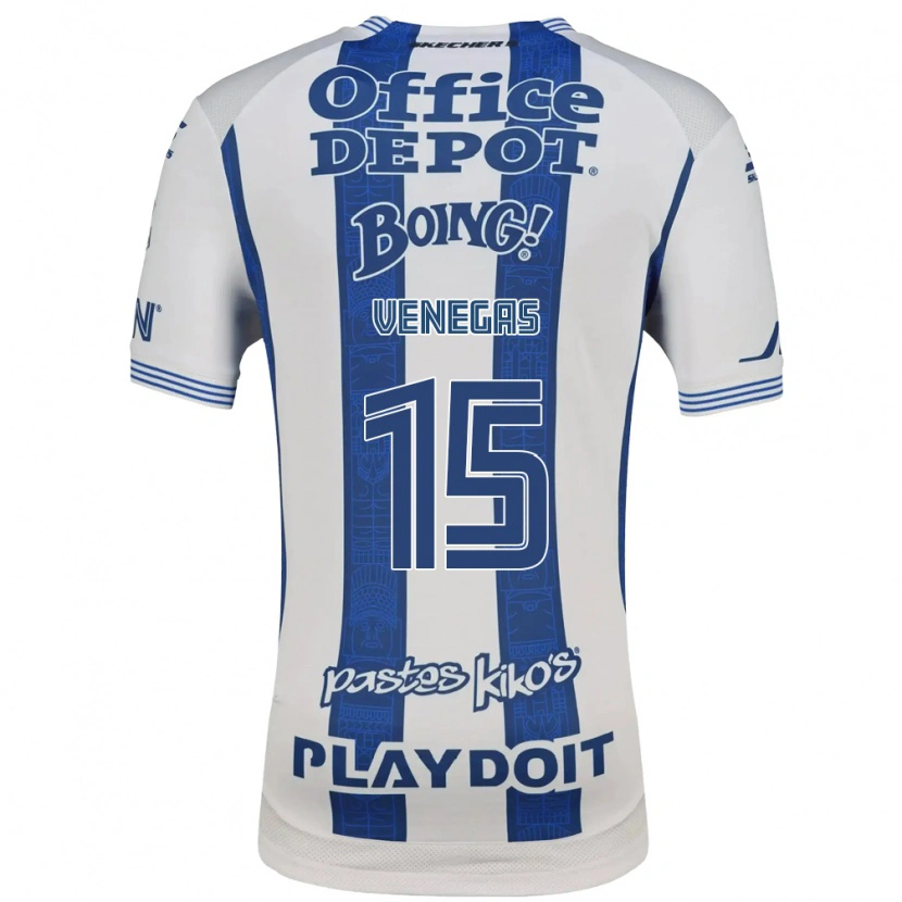 Danxen Dames Francisco Venegas #15 Wit Marineblauw Thuisshirt Thuistenue 2026/27 T-Shirt België