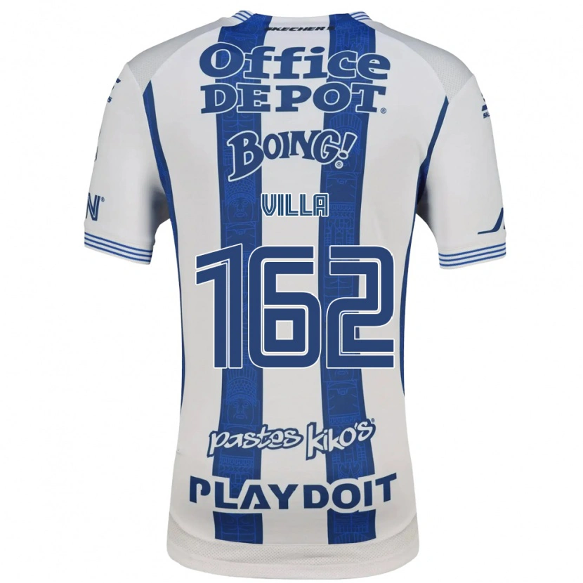 Danxen Dames Adrián Villa #162 Wit Marineblauw Thuisshirt Thuistenue 2026/27 T-Shirt België