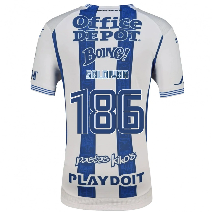 Danxen Dames José Saldívar #186 Wit Marineblauw Thuisshirt Thuistenue 2026/27 T-Shirt België