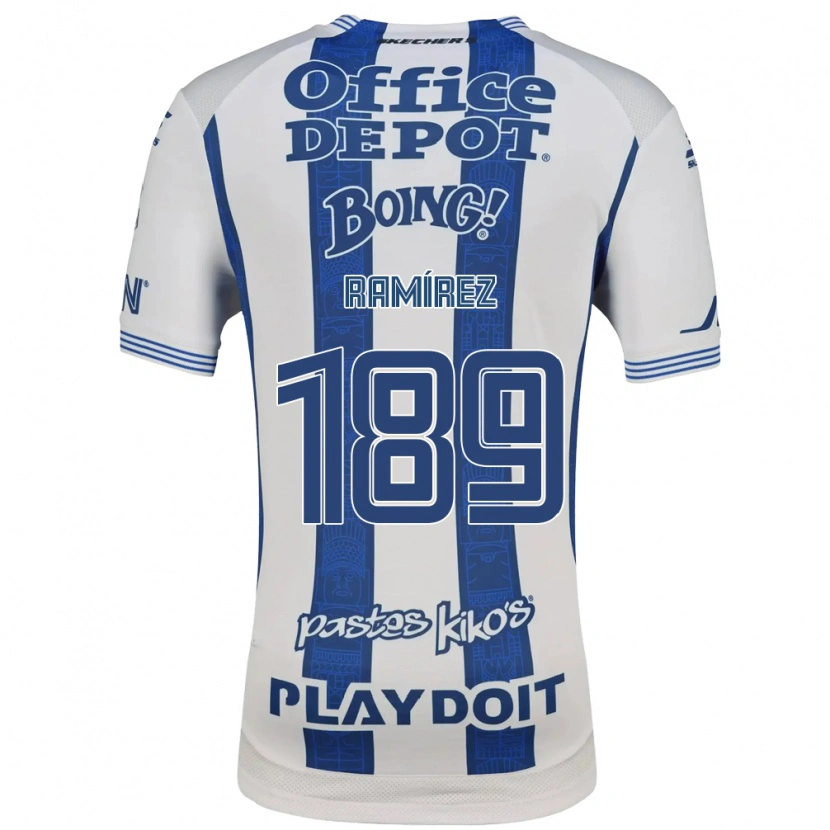 Danxen Dames Jonatan Ramírez #189 Wit Marineblauw Thuisshirt Thuistenue 2026/27 T-Shirt België