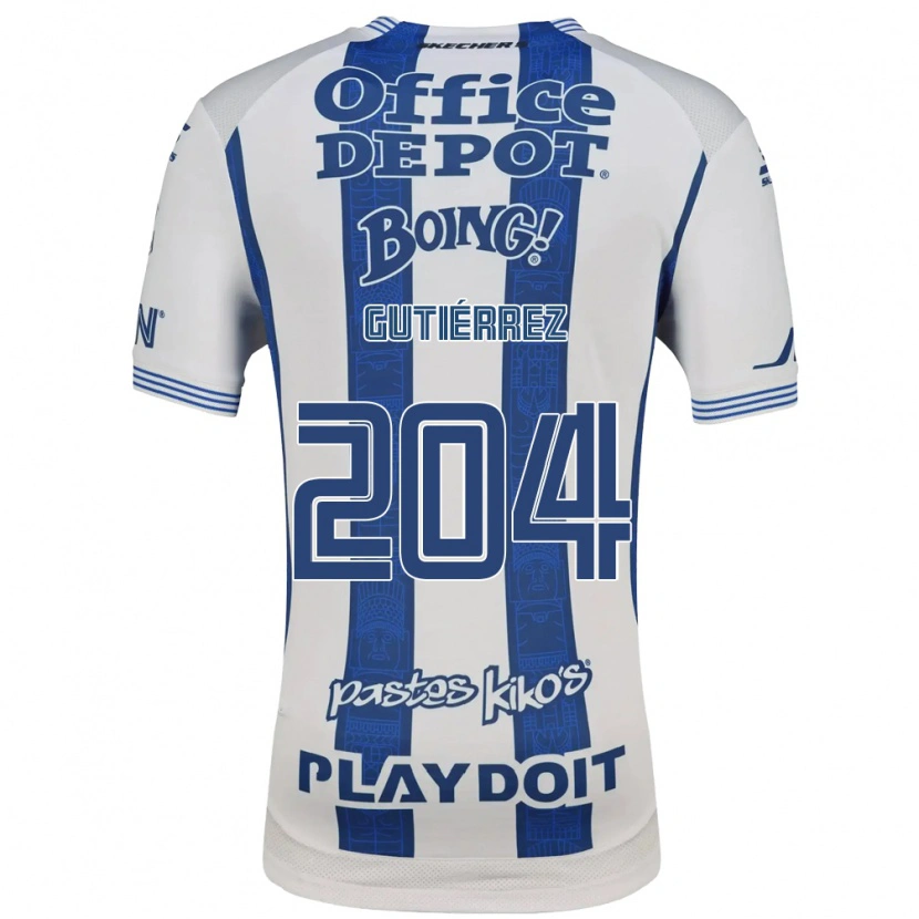 Danxen Dames Saúl Gutiérrez #204 Wit Marineblauw Thuisshirt Thuistenue 2026/27 T-Shirt België