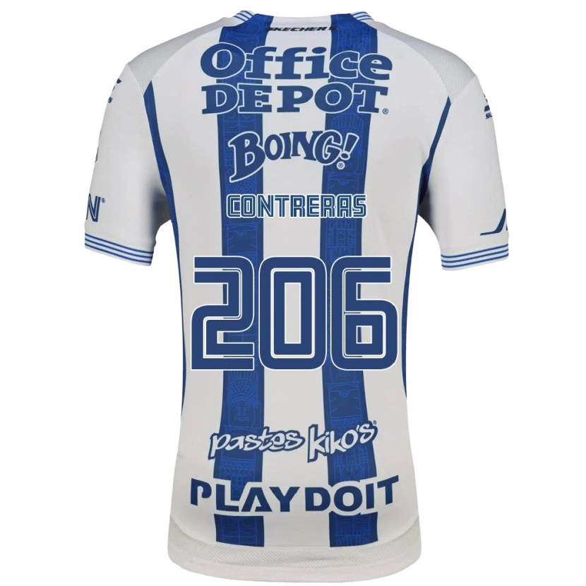 Danxen Dames Thomas Contreras #206 Wit Marineblauw Thuisshirt Thuistenue 2026/27 T-Shirt België