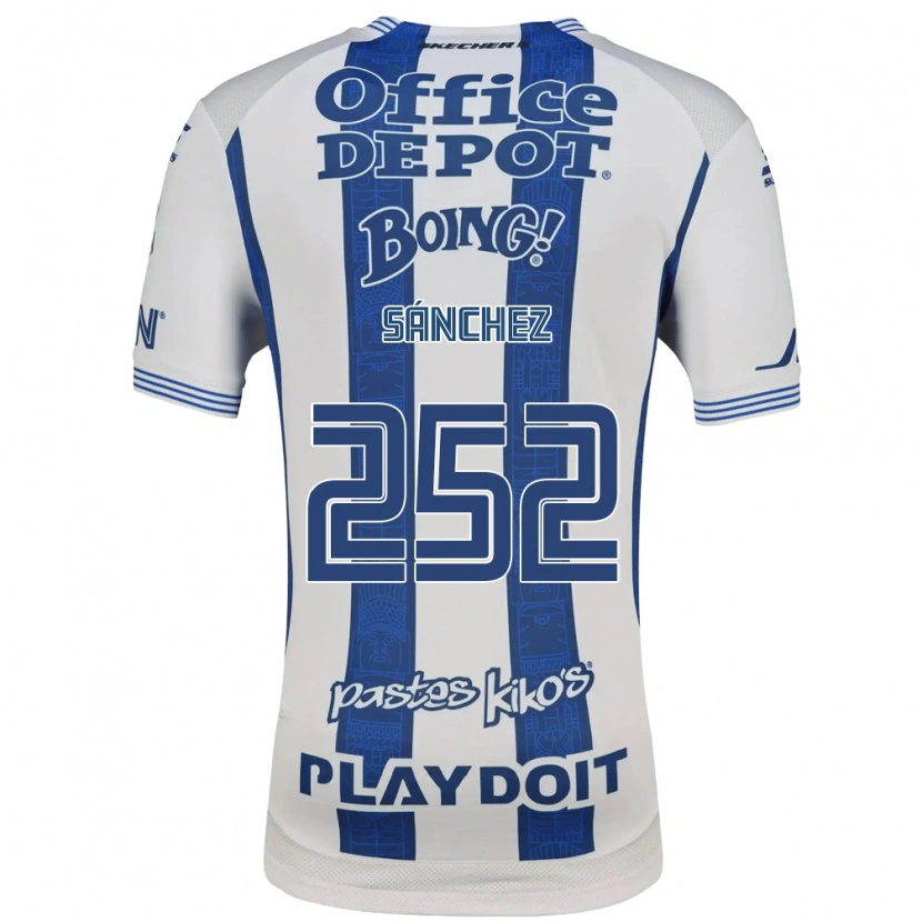 Danxen Dames Eliud Sánchez #252 Wit Marineblauw Thuisshirt Thuistenue 2026/27 T-Shirt België