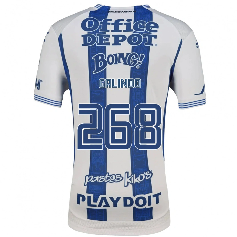 Danxen Dames Alfonso Galindo #268 Wit Marineblauw Thuisshirt Thuistenue 2026/27 T-Shirt België