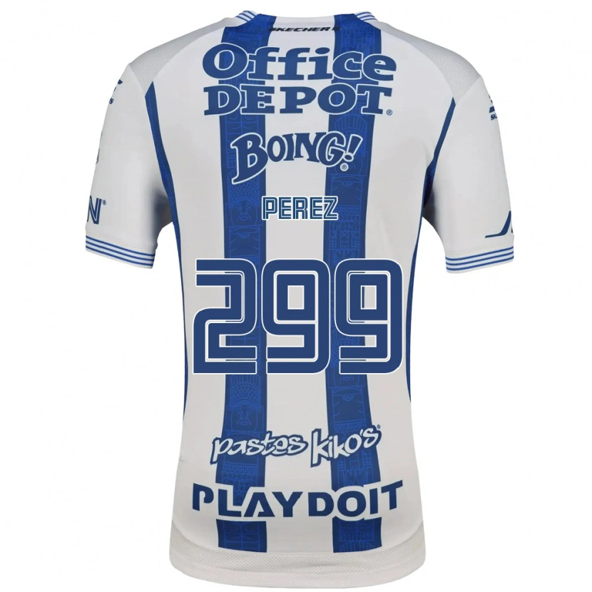 Danxen Dames Santiago Pérez #299 Wit Marineblauw Thuisshirt Thuistenue 2026/27 T-Shirt België