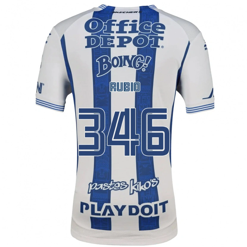 Danxen Dames Mateo Rubio #346 Wit Marineblauw Thuisshirt Thuistenue 2026/27 T-Shirt België