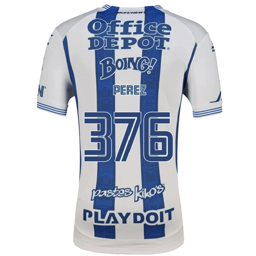 Danxen Dames Abraham Pérez #376 Wit Marineblauw Thuisshirt Thuistenue 2026/27 T-Shirt België