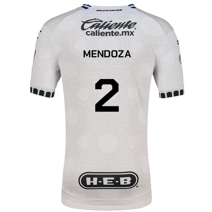 Danxen Dames Omar Mendoza #2 Wit Zwart Blauw Thuisshirt Thuistenue 2026/27 T-Shirt België