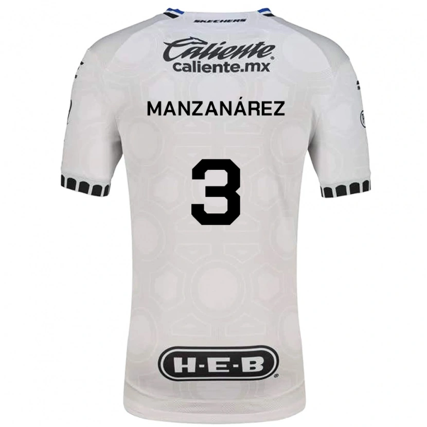 Danxen Dames Óscar Manzanárez #3 Wit Zwart Blauw Thuisshirt Thuistenue 2026/27 T-Shirt België