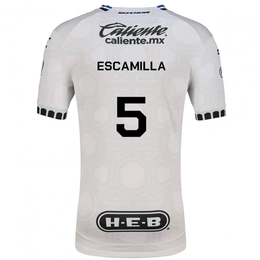 Danxen Dames Kevin Escamilla #5 Wit Zwart Blauw Thuisshirt Thuistenue 2026/27 T-Shirt België