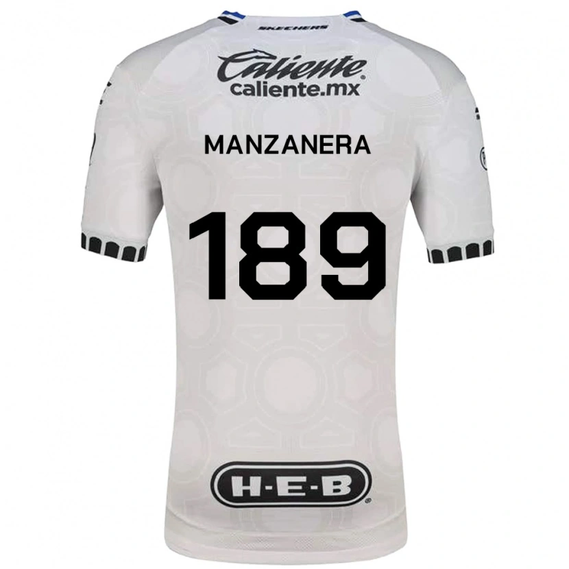 Danxen Dames Luis Manzanera #189 Wit Zwart Blauw Thuisshirt Thuistenue 2026/27 T-Shirt België