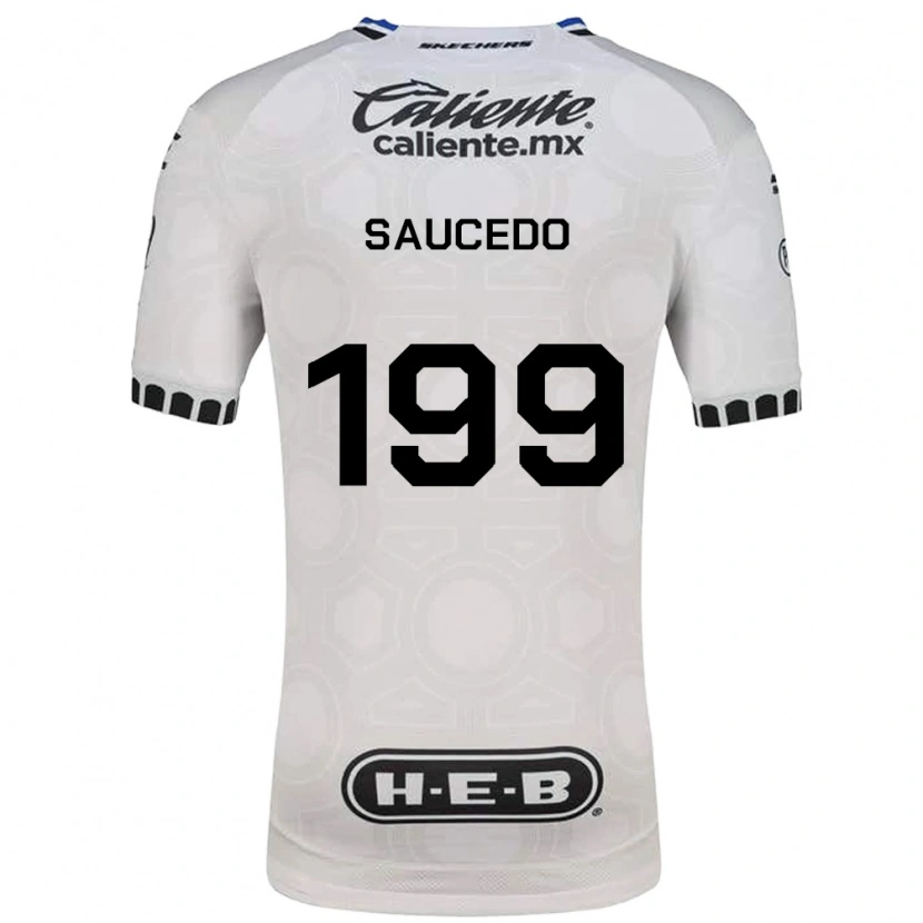 Danxen Dames Christian Saucedo #199 Wit Zwart Blauw Thuisshirt Thuistenue 2026/27 T-Shirt België