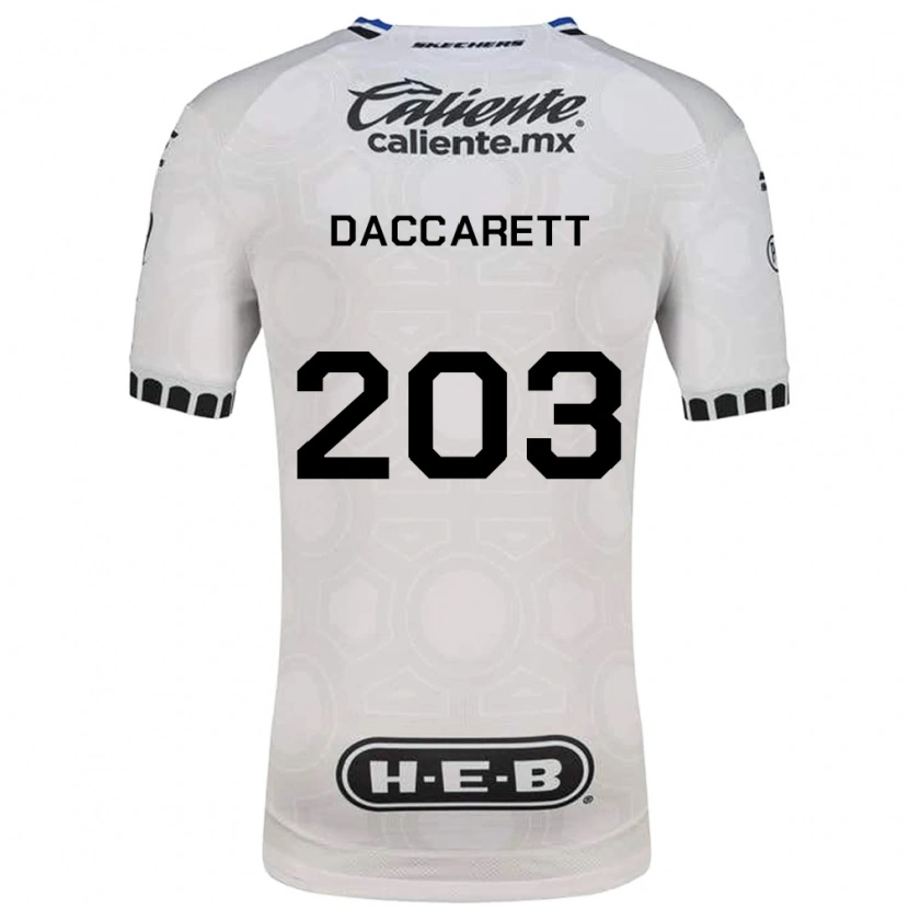 Danxen Dames Juan Daccarett #203 Wit Zwart Blauw Thuisshirt Thuistenue 2026/27 T-Shirt België