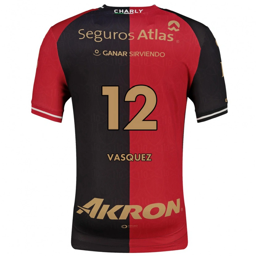 Danxen Dames Leyla Vasquez #12 Rood Zwart Bruin Thuisshirt Thuistenue 2026/27 T-Shirt België