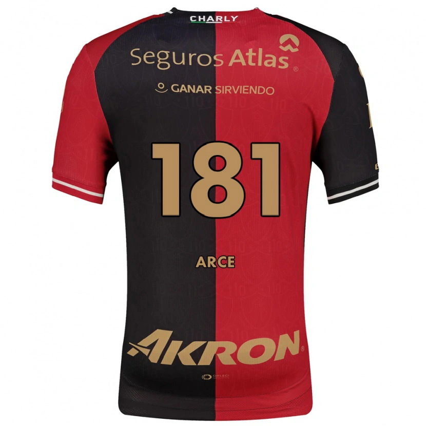 Danxen Dames Edson Arce #181 Rood Zwart Bruin Thuisshirt Thuistenue 2026/27 T-Shirt België