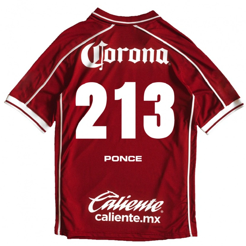 Danxen Dames Santiago Ponce #213 Wit Rood Thuisshirt Thuistenue 2026/27 T-Shirt België