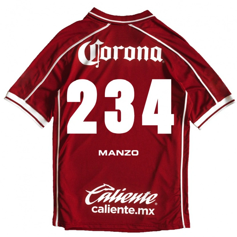 Danxen Dames Sergio Manzo #234 Wit Rood Thuisshirt Thuistenue 2026/27 T-Shirt België
