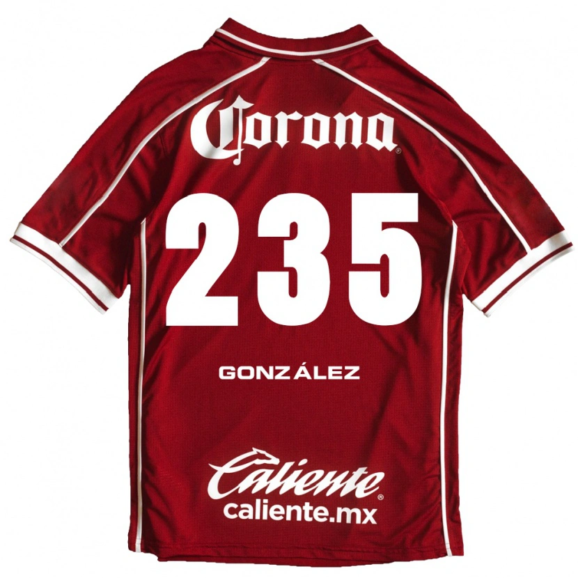 Danxen Dames Ian González #235 Wit Rood Thuisshirt Thuistenue 2026/27 T-Shirt België