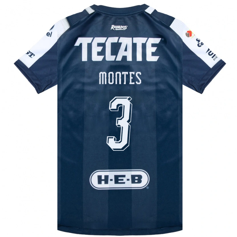 Danxen Dames Cesar Montes #3 Inktblauw Wit Rood Thuisshirt Thuistenue 2026/27 T-Shirt België