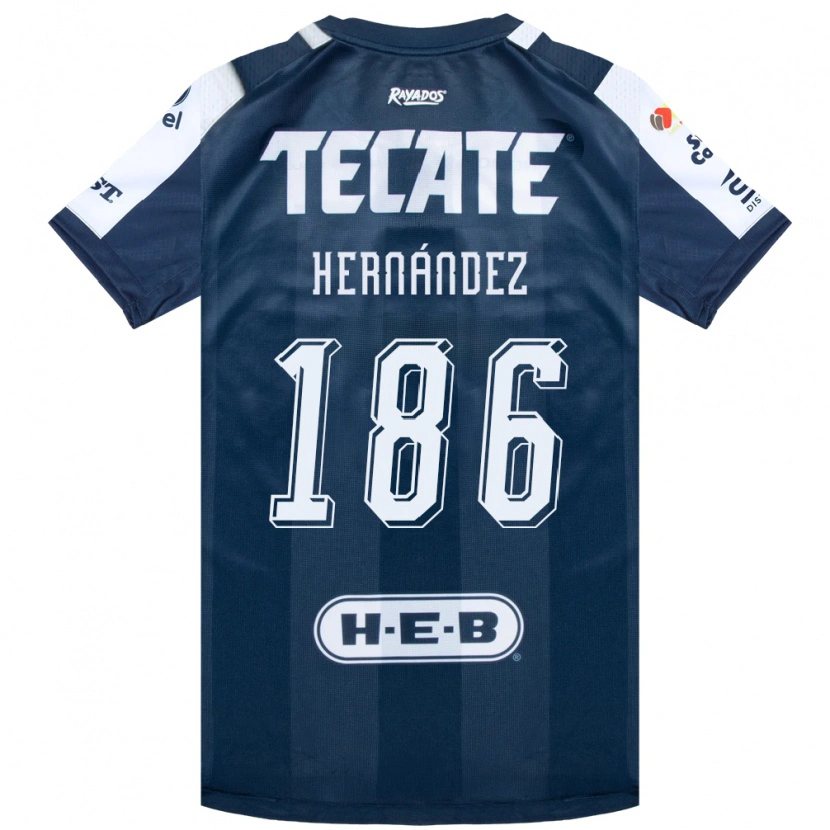 Danxen Dames Sebastián Hernández #186 Inktblauw Wit Rood Thuisshirt Thuistenue 2026/27 T-Shirt België