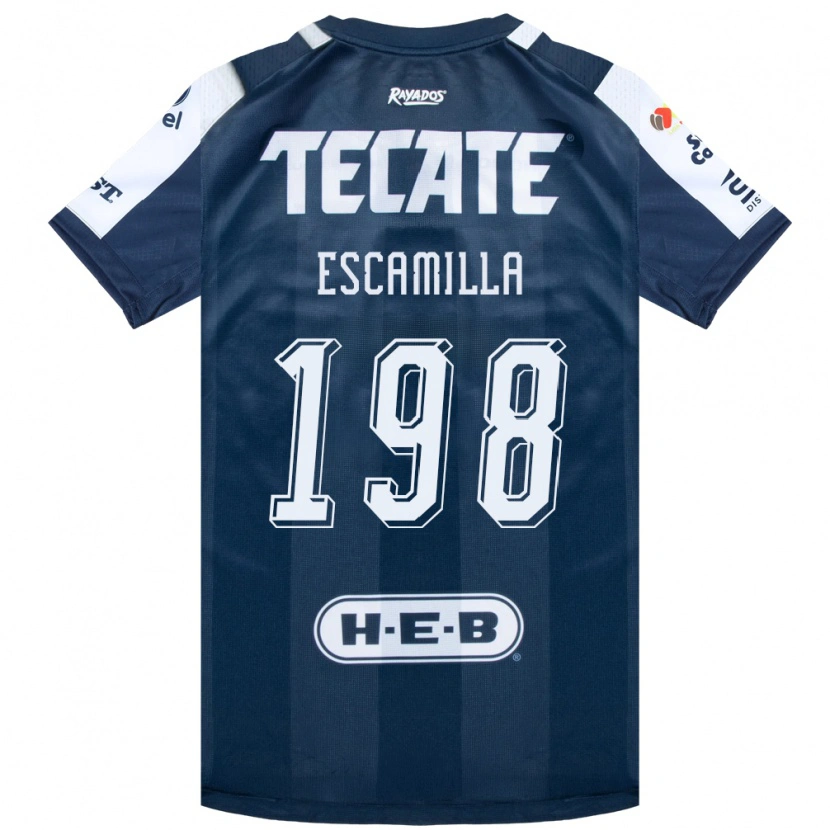 Danxen Dames Diego Escamilla #198 Inktblauw Wit Rood Thuisshirt Thuistenue 2026/27 T-Shirt België