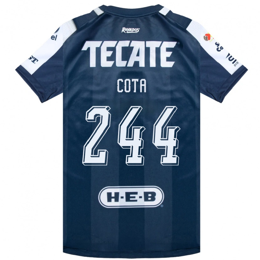 Danxen Dames Mario Cota #244 Inktblauw Wit Rood Thuisshirt Thuistenue 2026/27 T-Shirt België