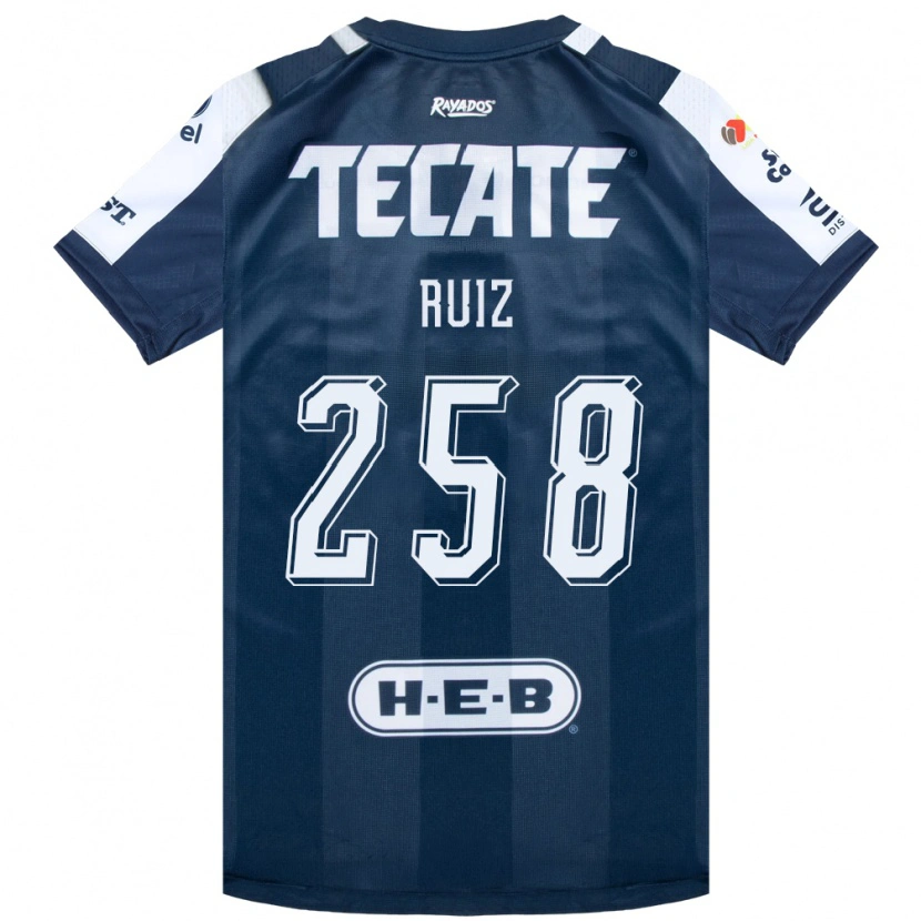 Danxen Dames Diego Ruiz #258 Inktblauw Wit Rood Thuisshirt Thuistenue 2026/27 T-Shirt België