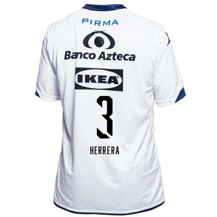 Danxen Dames Alberto Herrera #3 Wit Zwart Blauw Thuisshirt Thuistenue 2026/27 T-Shirt België