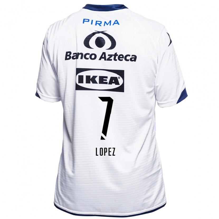 Danxen Dames Viridiana López #7 Wit Zwart Blauw Thuisshirt Thuistenue 2026/27 T-Shirt België