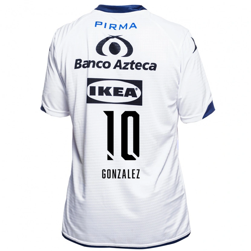 Danxen Dames Jair Gonzalez #10 Wit Zwart Blauw Thuisshirt Thuistenue 2026/27 T-Shirt België