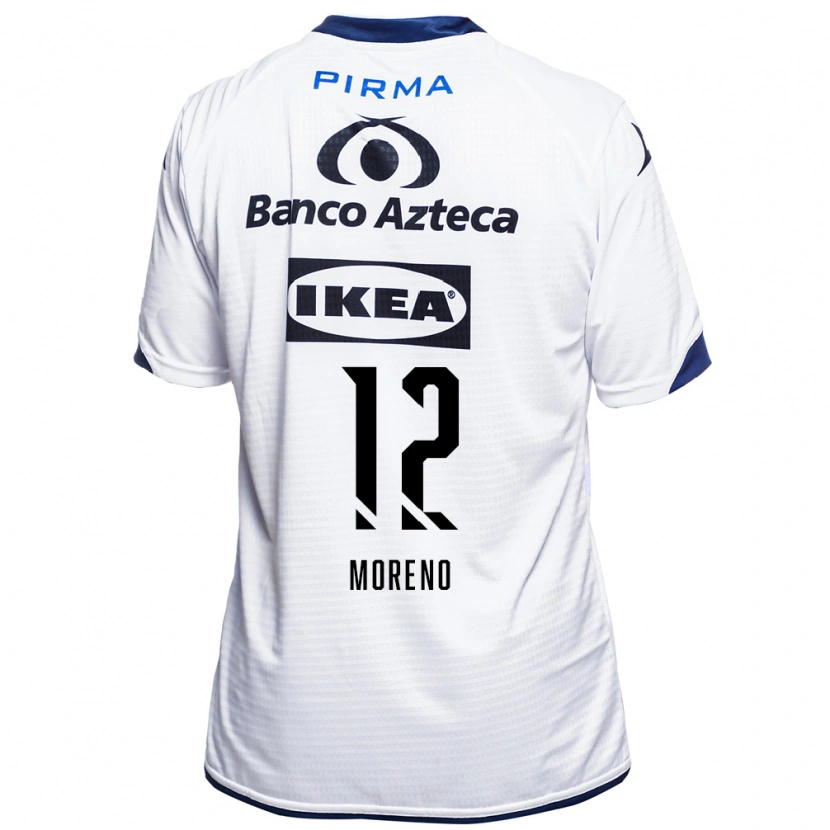 Danxen Dames Íker Moreno #12 Wit Zwart Blauw Thuisshirt Thuistenue 2026/27 T-Shirt België