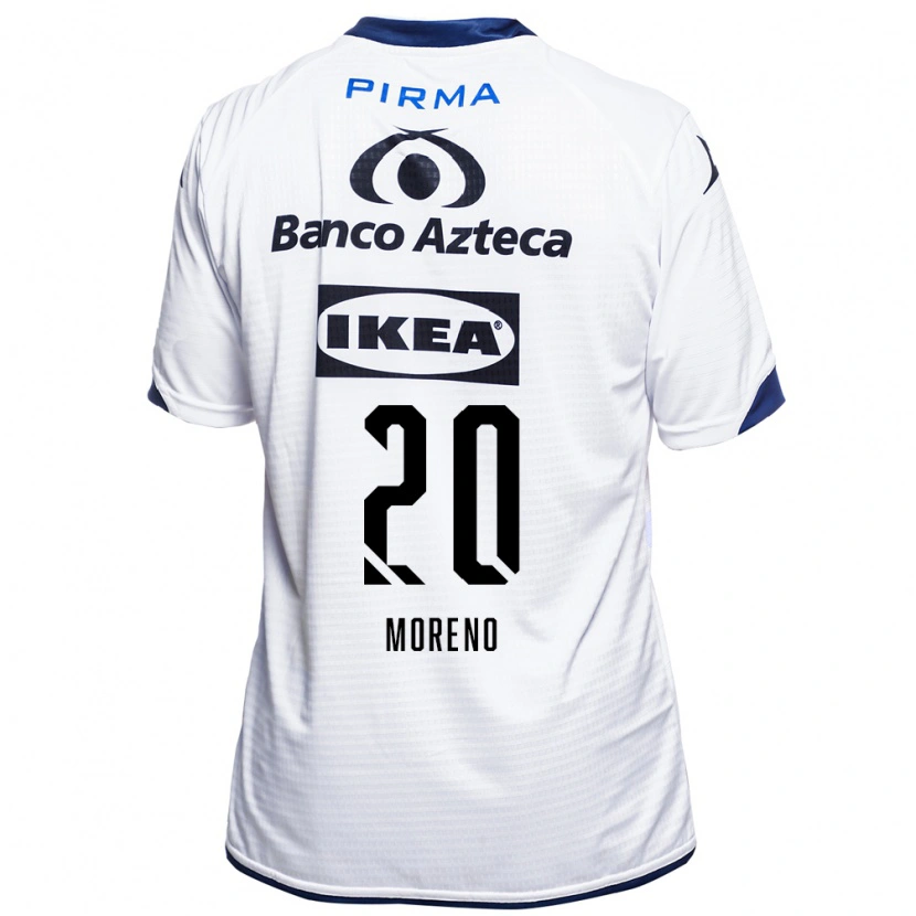Danxen Dames Ximena Moreno #20 Wit Zwart Blauw Thuisshirt Thuistenue 2026/27 T-Shirt België