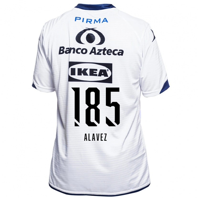 Danxen Dames Brian Alavez #185 Wit Zwart Blauw Thuisshirt Thuistenue 2026/27 T-Shirt België