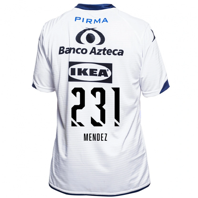 Danxen Dames Alejandro Méndez #231 Wit Zwart Blauw Thuisshirt Thuistenue 2026/27 T-Shirt België
