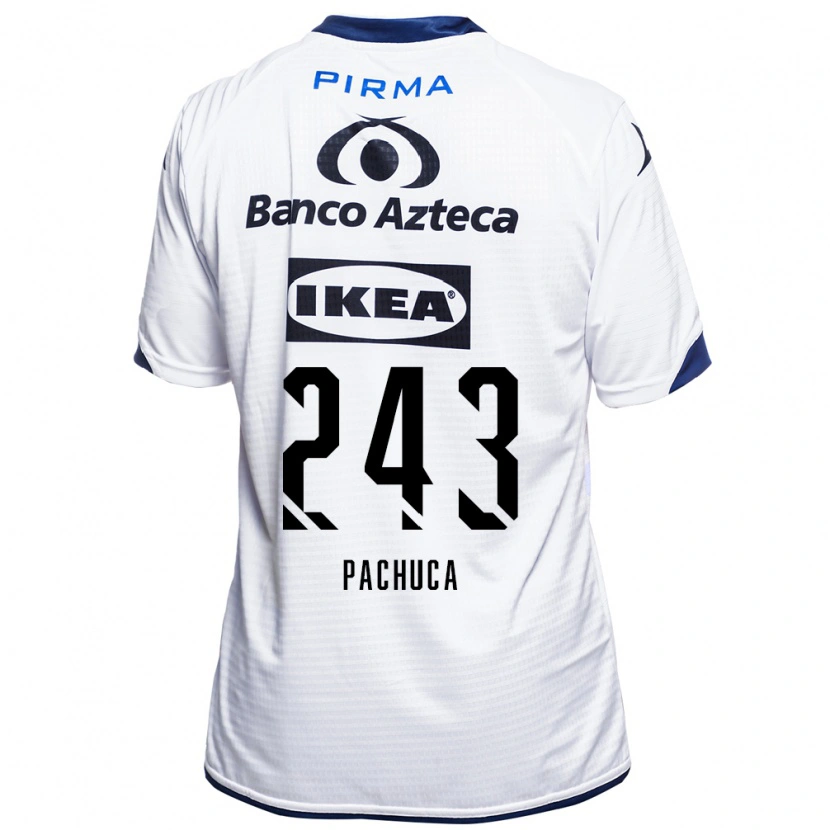 Danxen Dames Erick Pachuca #243 Wit Zwart Blauw Thuisshirt Thuistenue 2026/27 T-Shirt België