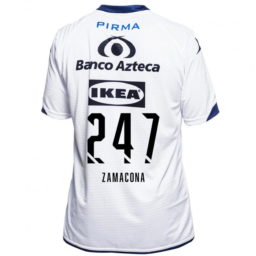 Danxen Dames Héctor Zamacona #247 Wit Zwart Blauw Thuisshirt Thuistenue 2026/27 T-Shirt België