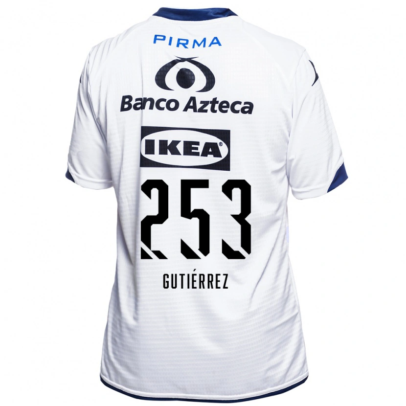 Danxen Dames Santiago Gutiérrez #253 Wit Zwart Blauw Thuisshirt Thuistenue 2026/27 T-Shirt België