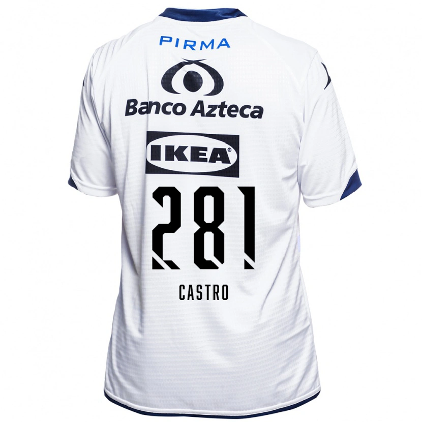 Danxen Dames Emilio Castro #281 Wit Zwart Blauw Thuisshirt Thuistenue 2026/27 T-Shirt België