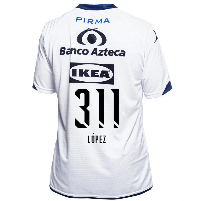 Danxen Dames Aldo López #311 Wit Zwart Blauw Thuisshirt Thuistenue 2026/27 T-Shirt België