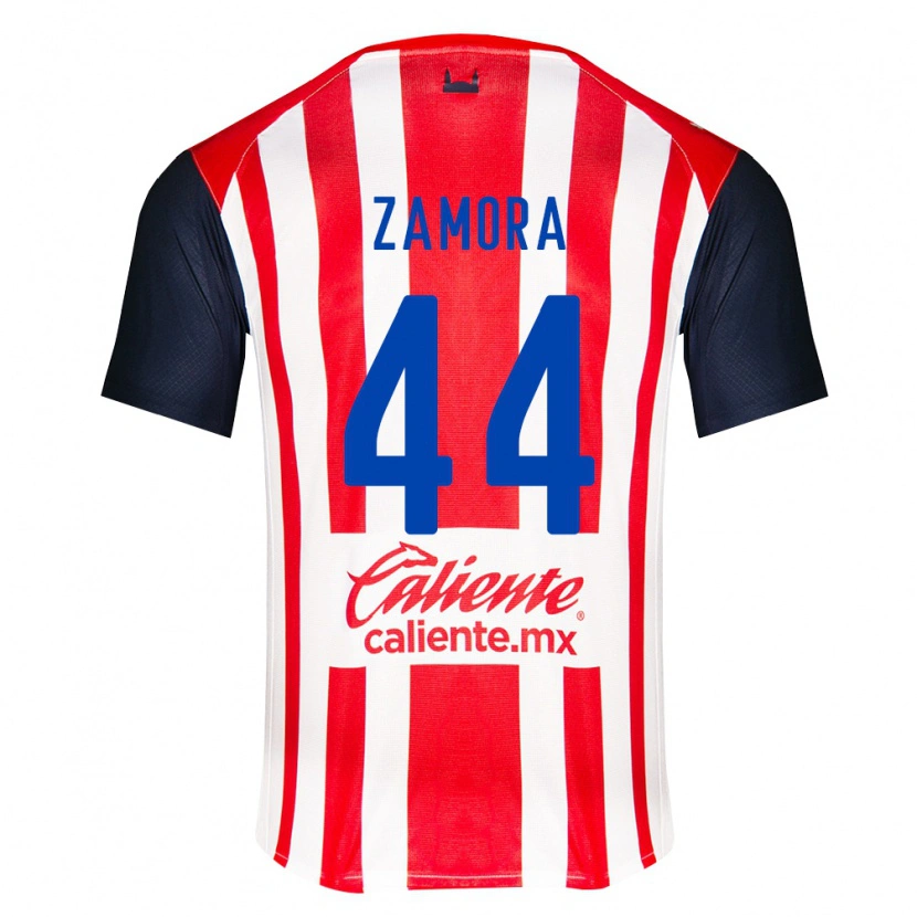 Danxen Dames Saúl Zamora #44 Rood Zwart Wit Thuisshirt Thuistenue 2026/27 T-Shirt België