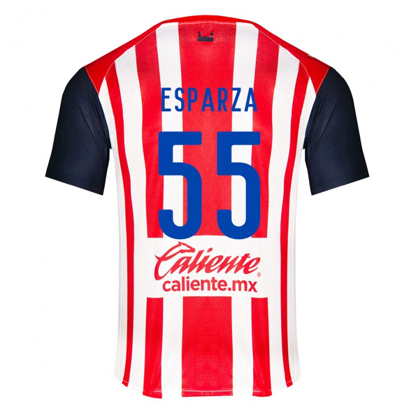 Danxen Dames Sebastián Esparza #55 Rood Zwart Wit Thuisshirt Thuistenue 2026/27 T-Shirt België