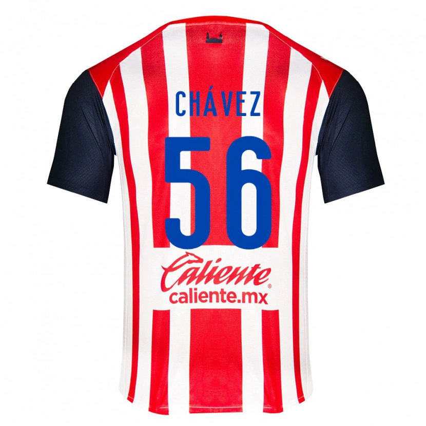 Danxen Dames Ángel Chávez #56 Rood Zwart Wit Thuisshirt Thuistenue 2026/27 T-Shirt België