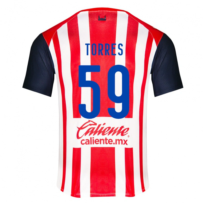 Danxen Dames Christian Torres #59 Rood Zwart Wit Thuisshirt Thuistenue 2026/27 T-Shirt België