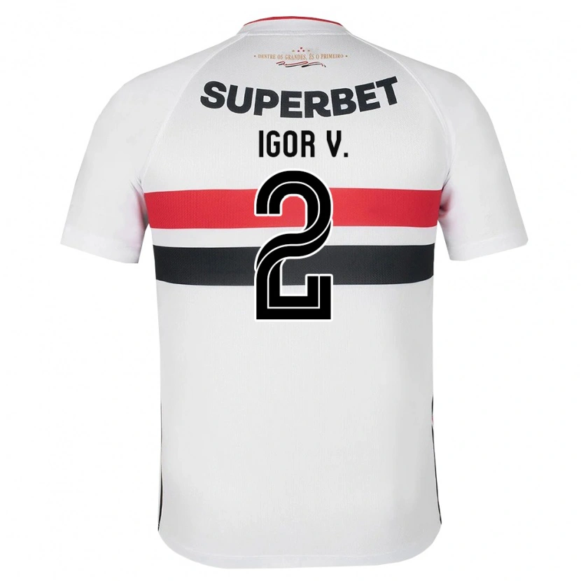 Danxen Dames Igor Vinicius #2 Wit Rood Zwart Thuisshirt Thuistenue 2026/27 T-Shirt België
