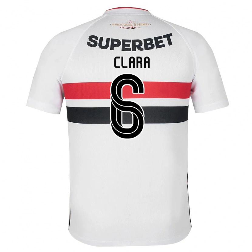 Danxen Dames Ana Clara #6 Wit Rood Zwart Thuisshirt Thuistenue 2026/27 T-Shirt België
