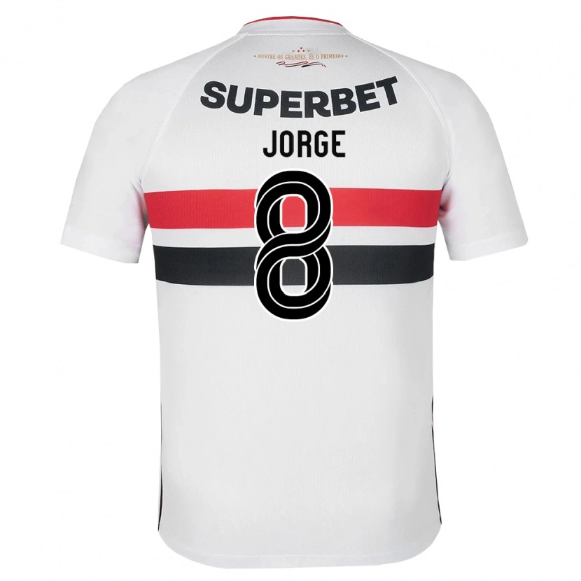 Danxen Dames Lucas Jorge #8 Wit Rood Zwart Thuisshirt Thuistenue 2026/27 T-Shirt België