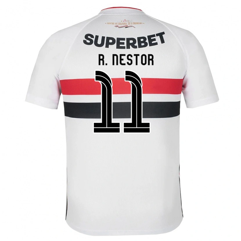Danxen Dames Rodrigo Nestor #11 Wit Rood Zwart Thuisshirt Thuistenue 2026/27 T-Shirt België
