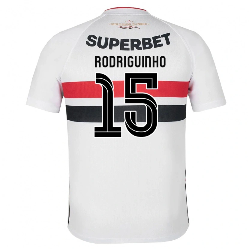 Danxen Dames Rodriguinho #15 Wit Rood Zwart Thuisshirt Thuistenue 2026/27 T-Shirt België