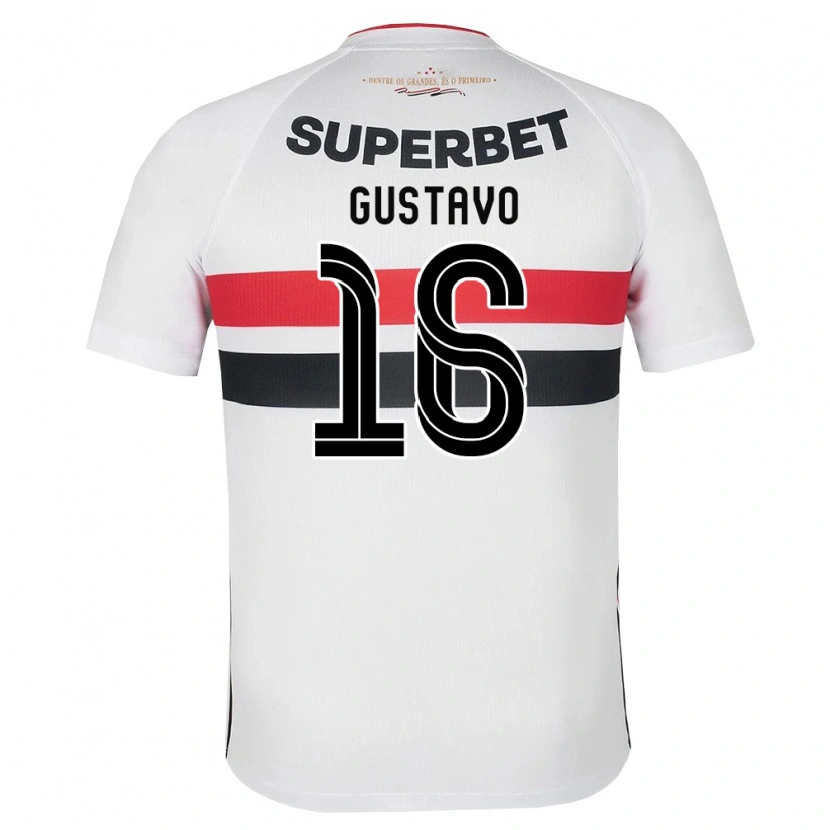 Danxen Dames Luiz Gustavo #16 Wit Rood Zwart Thuisshirt Thuistenue 2026/27 T-Shirt België
