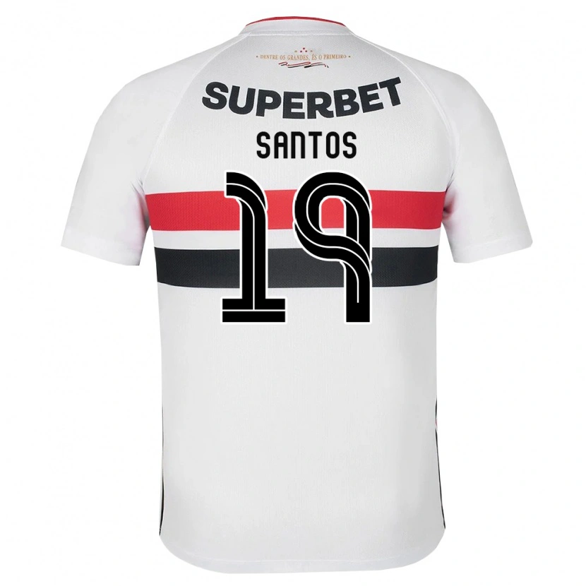 Danxen Dames Kaio Santos #19 Wit Rood Zwart Thuisshirt Thuistenue 2026/27 T-Shirt België